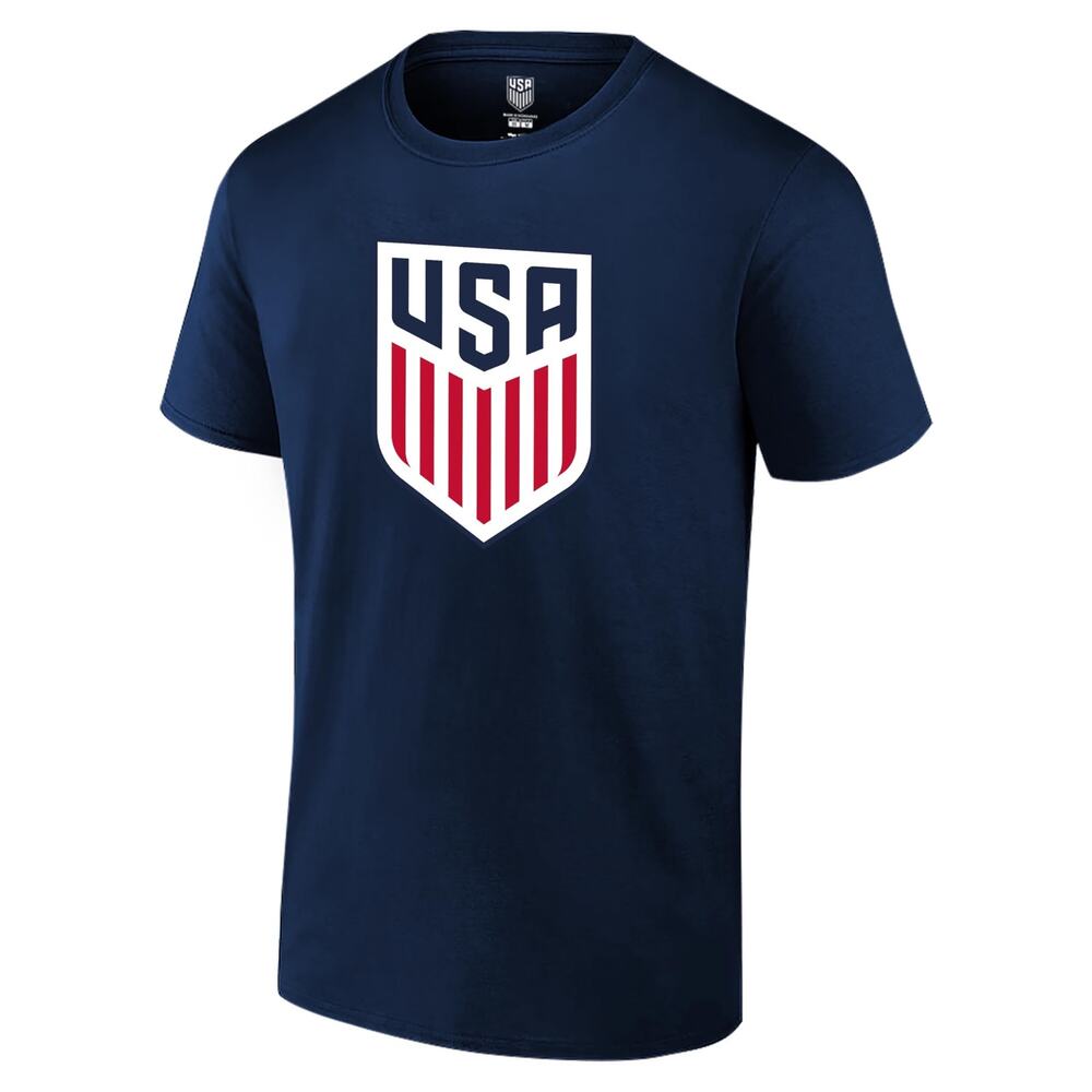 Icon Sports Officially Licensed US Soccer Team Cotton T-Shirt Navy Adult M
